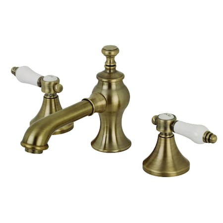 Kingston Brass KC7063BPL Bel-Air 8" Widespread Bathroom Faucet, Antique Brass KC7063BPL